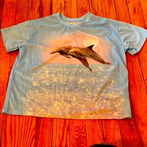 H&M Blue Dolphin Graphic Kids T-Shirt